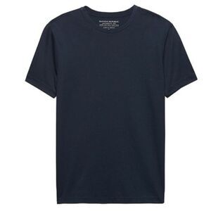 Banana Republic Luxe Touch Performance Tee Navy Blue 100% Cotton XL Mens T-Shirt